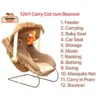 12-in-1 Baby Bouncer, Rocker & Carry Cot – Soft Cushioned Infant Seat with Music, Mosquito Net & Storage – Safe & Portable Newborn Swing Chair 12-in-1 Baby Bouncer, Rocker & Carry Cot – Soft Cushioned Infant Seat with Music, Mosquito Net & Storage – Safe & Portable Newborn Swing Chair