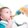 Silicone Baby Feeding Bottle with Spoon – Soft Squeeze, Mess-Free Baby Food Dispenser Silicone Baby Feeding Bottle with Spoon – Soft Squeeze, Mess-Free Baby Food Dispenser