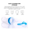 Silicone Baby Feeding Bottle with Spoon – Soft Squeeze, Mess-Free Baby Food Dispenser Silicone Baby Feeding Bottle with Spoon – Soft Squeeze, Mess-Free Baby Food Dispenser