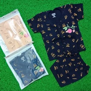 Newborn Baby Cotton Night Suit Set of 3 – Soft Printed Sleepwear for 0-6 Months | Comfortable Homewear Outfit Newborn Baby Cotton Night Suit Set of 3 – Soft Printed Sleepwear for 0-6 Months | Comfortable Homewear Outfit