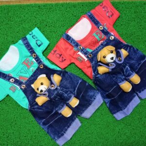 Cute Teddy Bear Dungaree with T-Shirt Cute Teddy Bear Dungaree with T-Shirt